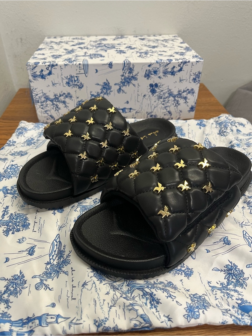 She is Cheval Unicorn slides size 10